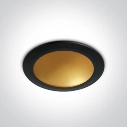 kinkiecik.pl Nata 2 10116FD/B/BS downlight w kolorze czarny-mosiądz LED 3000K 16W dark light; zasilacz 300mA w komplecie