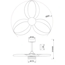 Wentylator sufitowy Mantra Infinity Fan 8701MA - zdjęcie dodatkowe 1