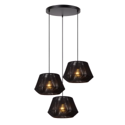 JESSICA Lampa wisząca Ø 35,5 cm 3xE27 czarny 10421/13/30 Lucide - zdjęcie produktu
