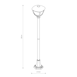 Lampa stojąca AMELIA 1m 10497 IP44 Nowodvorski - zdjęcie dodatkowe 1