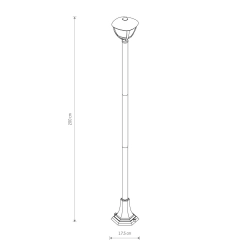 Lampa stojąca AMELIA 2m 10498 IP44 Nowodvorski - zdjęcie dodatkowe 1