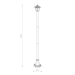 Lampa stojąca ANA 2m 10502 IP44 Nowodvorski - zdjęcie dodatkowe 1