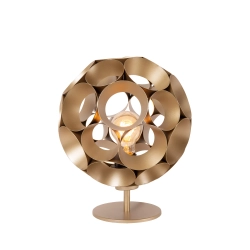HANNELORE Lampa stołowa Ø 25 cm 1xE27 złoty mat / mosiądz 10523/01/02 Lucide - zdjęcie produktu