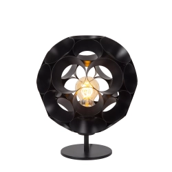 HANNELORE Lampa stołowa Ø 25 cm 1xE27 czarny 10523/01/30 Lucide - zdjęcie produktu