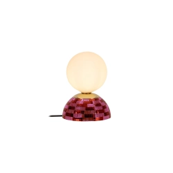 GLITZER Lampa stołowa – Różowa – D14 – 1xG9 – 5W – Szkło 10527/01/66 Lucide - zdjęcie produktu