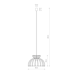 Lampa wisząca KYMI BLACK C 10575 Nowodvorski - zdjęcie dodatkowe 1