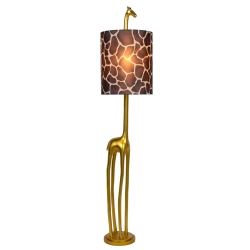 EXTRAVAGANZA MISS TALL Lampa podłogowa- Ø 31,5 cm 1xE27 złoty mat / mosiądz 10706/81/02 Lucide - zdjęcie produktu