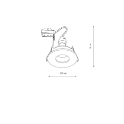 Lampa punktowa podtynkowa ACRE 10711 IP44 Nowodvorski - zdjęcie dodatkowe 1