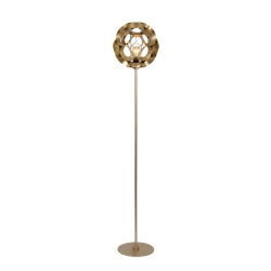 HANNELORE Lampa podłogowa Ø 30 cm 1xE27 złoty mat / mosiądz 10723/01/02 Lucide - zdjęcie produktu