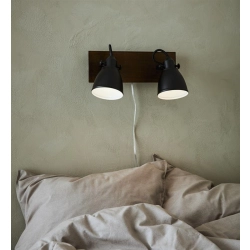 kinkiecik.pl Kinkiet NATIVE Wall 2L Brown/Black 108213 Markslojd