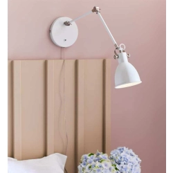 kinkiecik.pl Kinkiet HOUSE Wall 1L White/Steel 108249 Markslojd