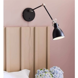 kinkiecik.pl Kinkiet HOUSE Wall 1L Black/Steel 108250 Markslojd
