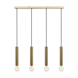 kinkiecik.pl Lampa wisząca SENCILLO Pendant 4L Brass 108263 Markslojd