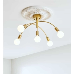 kinkiecik.pl Plafon CYGNUS Ceiling 5L Painted Gold 108285 Markslojd
