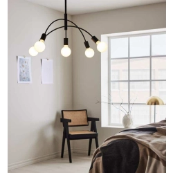 kinkiecik.pl Lampa wisząca CYGNUS Pendant 5L Black 108286 Markslojd