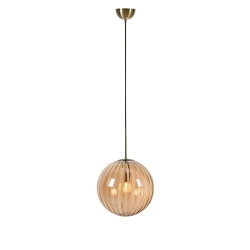 FENGARI Lampa wisząca Antique Brass/Amber 108763 Markslojd