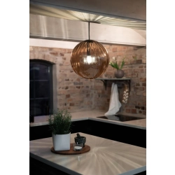 FENGARI Lampa wisząca Antique Brass/Amber 108763 Markslojd