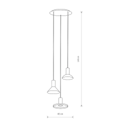 Lampa wisząca HERMANOS III BLACK 10905 Nowodvorski - zdjęcie dodatkowe 1