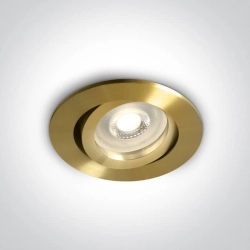 kinkiecik.pl Koraku 11105A1/BBS wpust z oprawką GU10 MR16 matowy mosiądz ONE LIGHT