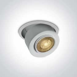 11115G/W/W WHITE RECESSED COB 15W WW IP20 15-45deg ADJUSTABLE 230V HONEYCOMB One Light