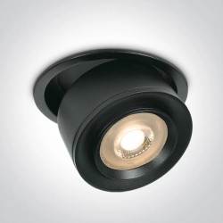 11128G/B/W BLACK RECESSED COB 28W WW IP20 15-45deg ADJUSTABLE 230V HONEYCOMB One Light
