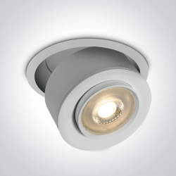 11128G/W/W WHITE RECESSED COB 28W WW IP20 15-45deg ADJUSTABLE 230V HONEYCOMB One Light