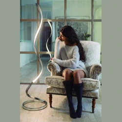 Lampa podłogowa ściemnialna Mantra Nur Silver 4983MA - zdjęcie dodatkowe 1