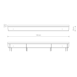 Puszka CAMELEON CANOPY C 1200 12064 Nowodvorski - zdjęcie dodatkowe 1