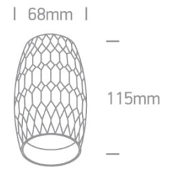 kinkiecik.pl Monolitos 12105H/BS mosiężna oprawa sufitowa z oprawką GU10 MR16 10W ONE LIGHT