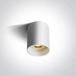 WHITE WHITE REFLECTOR GU10 10W DARK LIGHT ROUND 12105N/W/W ONE LIGHT