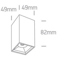 Mirror Square Boxes 12106B/W/W ONE LIGHT