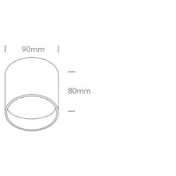 12115F/B/W BLACK 15W WW IP20 38deg 230V DARK LIGHT One Light