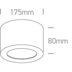 kinkiecik.pl Oltu 2 12116FD/B/BS czarny cylinder sufitowy LED 16W 3000K 230V dark light; w komplecie nieściemnialny zasilacz LED ONE LIGHT