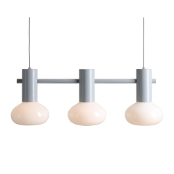LAMPA WISZĄCA FLO 3 SZARY S (opal glass) 7000E22_S Aldex - zdjęcie produktu