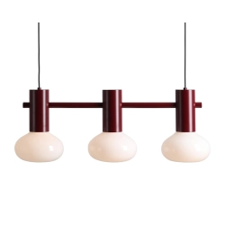 LAMPA WISZĄCA FLO 3 RUBY S (opal glass) 7000E27_S Aldex - zdjęcie produktu