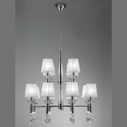 Lampa wisząca Mantra Tiffany Chrome 3850MA - zdjęcie dodatkowe 1