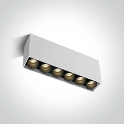 kinkiecik.pl Filona 6 12606C/W/W biała oprawa sufitowa SMD LED 15W 3000K dark light; w zestawie z zasilaczem LED 700mA O