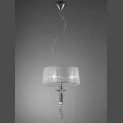 Lampa wisząca Mantra Tiffany Chrome 3858MA - zdjęcie dodatkowe 1