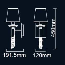 Lampa ścienna Mantra Tiffany Chrome 3864MA - zdjęcie dodatkowe 1