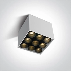 kinkiecik.pl Filona 9 12906C/W/W biała lampa sufitowa SMD LED 20W 3000K; w komplecie z zasilaczem LED 700mA ONE LIGHT