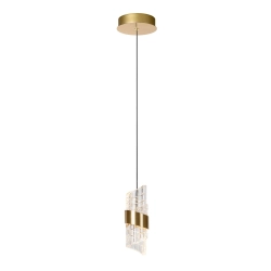 KLIGANDE Lampa wisząca Ø 13 cm LED Dim. 1x9W 2700K złoty mat / mosiądz 13496/07/02 Lucide - zdjęcie produktu