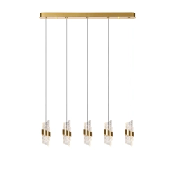 KLIGANDE Lampa wisząca LED Dim. 5x7,8W 2700K złoty mat / mosiądz 13496/35/02 Lucide - zdjęcie produktu