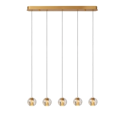 DILENKO Lampa wisząca LED Dim. 5x3,5W 2700K złoty mat / mosiądz 13497/16/02 Lucide - zdjęcie produktu