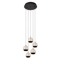 SENTUBAL Lampa wisząca Ø 35 cm LED Dim. 5x5,2W 2700K czarny 13498/24/30 Lucide - zdjęcie produktu