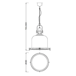 Lampa wisząca Mantra Vintage 4972MA - zdjęcie dodatkowe 1