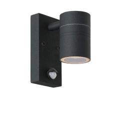 Kinkiet z czujnikiem ARNE-LED Ø 6,3 cm LED GU10 1x5W 2700K IP44 14866/05/30 czarny Lucide - zdjęcie produktu