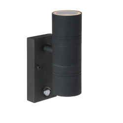 Kinkiet z czujnikiem ARNE-LED Ø 6,3 cm LED GU10 2x5W 2700K IP44 14866/10/30 czarny Lucide - zdjęcie produktu