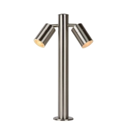 Lampa stojąca ARNE Ø 6,3 cm LED GU10 2x5W 2700K IP44 Satin Chrome 14867/10/12 Lucide - zdjęcie produktu