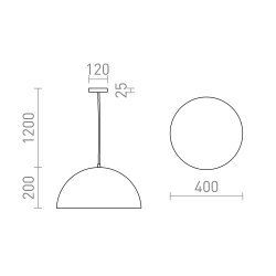 Lampa wisząca GLADYS 40 R14111 Rendl light studio