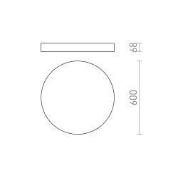 Plafon LARISA R 60 3CCT DIMM R14364 Rendl light studio
